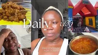 DIARY OF A SINGLE MUM OF THREE | I threw my daughter a party | Cost of living | Mum life Vlog