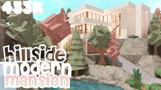 Bloxburg: Modern Hillside Mansion 453k | House Build
