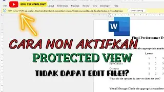 Cara Menonaktifkan Protected View Pada Microsft Office Permanen Terbaru 2022 - EDU TECHNOLOGY