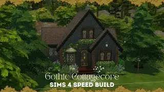 Gothic Cottagecore Sims 4Speed Build
