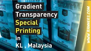 Gradient Transparency Special Printing on Glass Clear Sticker in KL Malaysia - B3