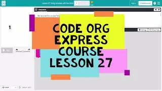 Code Org Express Course Lesson 26 Using Variables with the Artist - Code.org Lesson 26