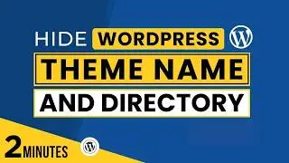 How To Hide WordPress Theme Name And Directory From The Source Code 2024 | Hide WordPress Theme Name
