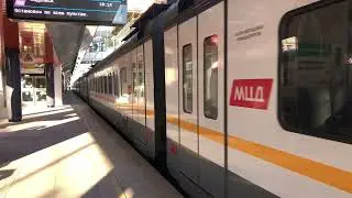 ЭП2Д-0045 и ЭП2Д-0060 ЦППК Перекраска Наше Подмосковье На станции Марьина Роща