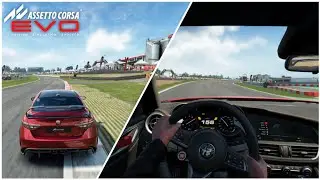 Assetto Corsa EVO GAMEPLAY: Alfa Romeo Giulia GTAm HOTLAP at Brands Hatch! (4K-60FPS)