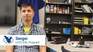 Sergei, an LCCC ESL Program and Computer Science student