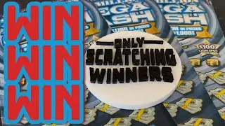 Mega Cash Wins ‼️ #california #lottery #scratchers #win