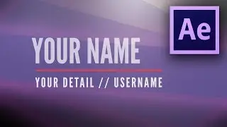 After Effects Tutorial - How To Create a Lower Third in After Effects