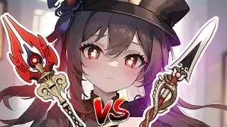 Hu tao  Staff of Homa vs Dragon's Bane - weapons comparison - Genshin Impact v4.6