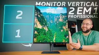 Monitor Vertical! Seu Setup Clean Com 2 Monitores em 1! Qualidade Profissional!  Elements 2030XTI