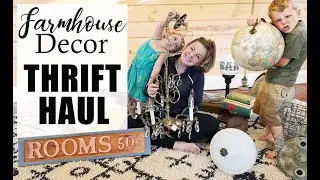Farmhouse Decor Thrift Haul - 1920 Farmhouse Renovation |L&F Farmstead|