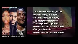 SZA, The Weeknd, Travis Scott - Power Is Power (Lyrics Video)