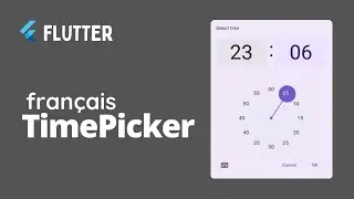 13- Sélectionneur de temps avec Flutter (Widget Date Picker)1 jour 1 widget