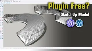 How I do a Parametric Pathway in SketchUp by Simple? Curviloft, Shape Bender & More