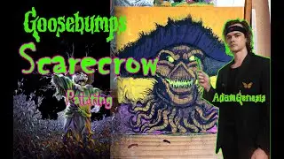 The Scarecrow Walks at Midnight Goosebumps Painting 🎨