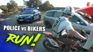 Police VS Bikers - Motorcycles Run From Cops | Best Compilation 2024
