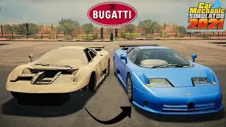 Bugatti EB110 - RESTORATION - Car Mechanic Simulator 2021