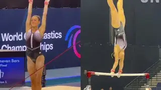 Naomi Visser & Eythora Thorsdottir - Uneven Bars - Podium Training - 2022 World Championships