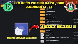 CARA MENGATASI FOLDER DATA ANDROID 13/14 TIDAK BISA DIAKSES