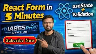 React JS Form Handling Tutorial | useState + Validation (Beginner Friendly 2026)