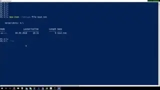 How to create new file in Powershell