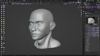 Head sculpting | Timelapse