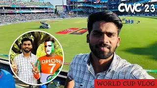 India Vs Afghanistan World Cup Match Vlog | Best World Cup Match Experience In Delhi #iccworldcup