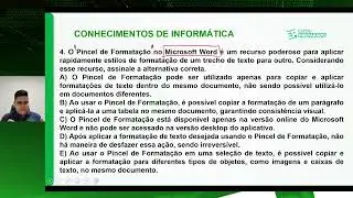 Simulado de Informática para a PCPE  - CEBRASPE