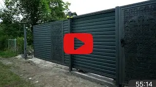 Повний монтаж! Відкатні ворота та комплект кронштейнфв для встановлення своїми руками без сварки