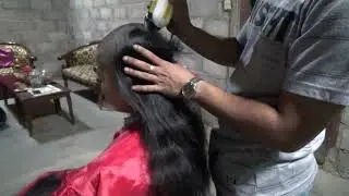 botakin rambut istri part 1 I|  wife headshave part 1