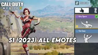CODM SEASON 1 ALL EMOTES COD MOBILE S1 BP BATTLE PASS EMOTE CALL OF DUTY MOBILE