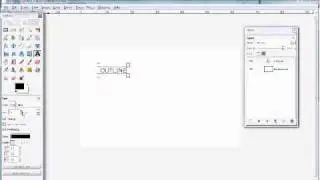 How to make a outline text in gimp
