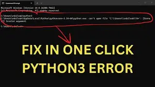 python3 Not Working in Windows? Here's the Instant Fix