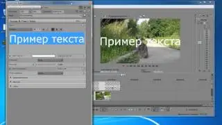 Sony Vegas Pro-текст в видео.