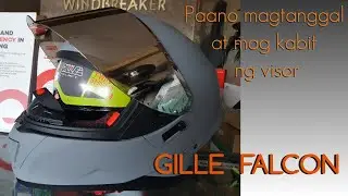 How to remove install visor | GILLE falcon | change visor