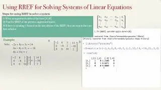 Solving system of linear equations using R -  general case