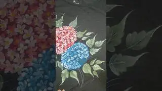 Fabric Painting | Painting on T-shirt | Acrylic paint on Fabric #art #shortvideo #painting