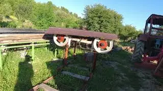 DIY  Bandsaw Mill Part 1 Side Crane