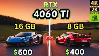 RTX 4060 Ti (16 GB) vs RTX 4060 Ti (8 GB)  | Gameplay Test | 4K, 2K, 1080p