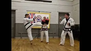 Round house practice (Dull Ryo Cha Kee)