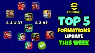 Top 5 New Formations Update In eFootball 2023 | 4-1-1-4 Formation Available!? 🤔