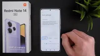Redmi Note 14 5G: How to Change Font Size