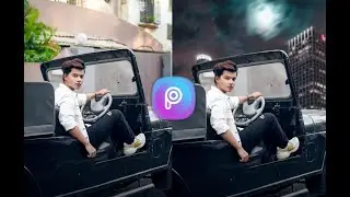 picsart jeep background change || PicsArt se HD me photo kaise edit Kara | Aman editz