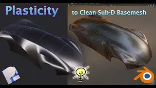 Plasticity to a Clean SubD Basemesh | Plasticity + Moi3D + Blender | Tips and Tricks for Inspiration