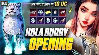 I Got Mythic Leopard Buddy In 10 UC 😱 | New Hola Buddy Crate Opening | Leopard Buddy Lucky Spin
