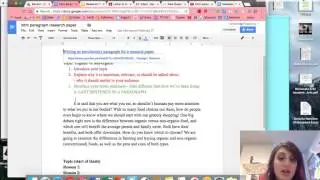 Organic and Nonorganic essay instructions