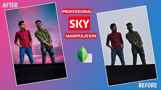 Professional Sky Manipulation On Mobile | Snapseed Mobile App | Add Clouds On White Sky | Tutorial 🔥