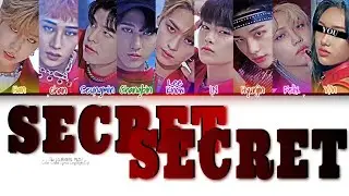• [Karaoke] Skz — Secret Secret [9 members ver] (Color Coded Lyrics Eng/Rom/Esp)