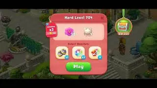 Gardenscapes Level 704 Walkthrough "No Boosters Used"