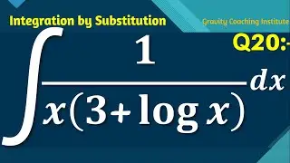 Q20 | ∫1/x(3+log⁡x) dx | Integral of 1/x(3+log⁡x) dx | Integration of 1/x(3+log⁡x) dx | Class XII